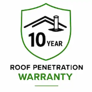 10 Year Roof Penetration Warranty